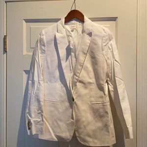 J Crew White Linen Blazer NWT